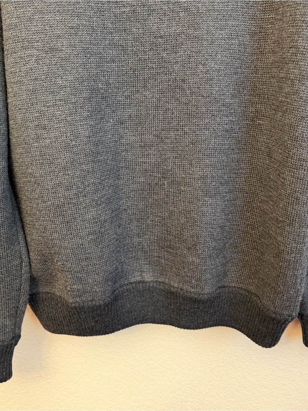 Vince Men's Charcoal Gray Zip-Front Cardigan Sweater Sz M All wool double zip - Picture 12 of 13